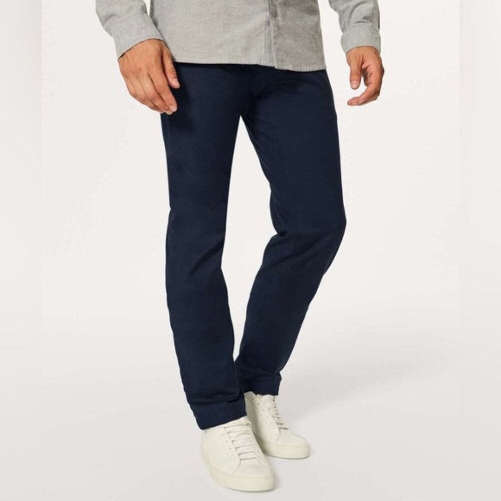 Lululemon Commission Pant Classic *Qwick Chino 34" Nautical Navy Size 36